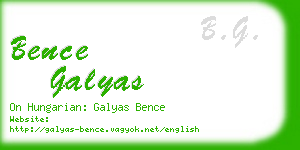 bence galyas business card
